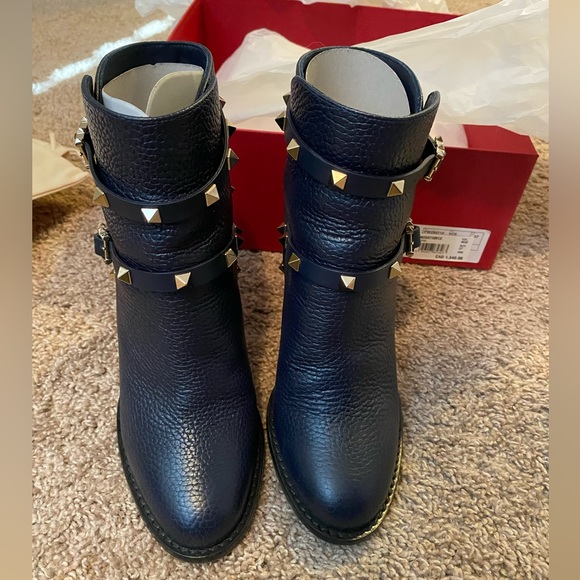 Authentic VALENTINO booties, navy, size 37 - Picture 10 of 16